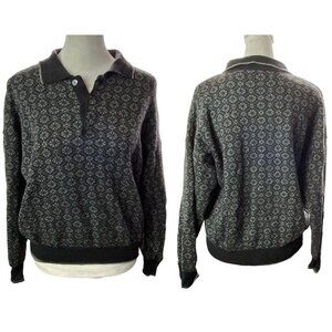 MAGLIFICIO Men Merino Wool Pullover Sweater Sz M Gray Long Sleeve Italy 46-19